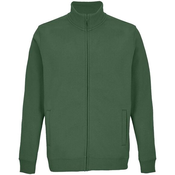 SOLS Unisex Adult Cooper Full Zip Sweat Jacket / Bottle Green - Picture 1 of 4